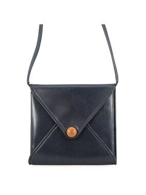 Hermes Shoulder Bag Wood Navy Gold Box Calf